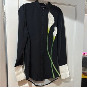 Victoria Beckham for Target Black and White Blouse